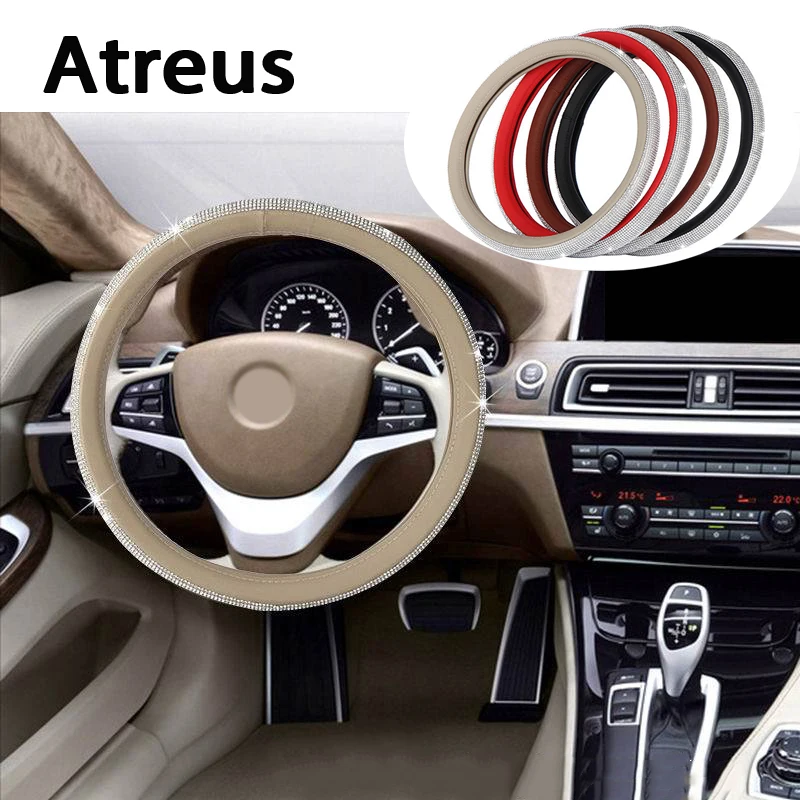 Atreus Diamond Чехлы рулевого колеса автомобиля диски из натуральной Стайлинг для Lexus