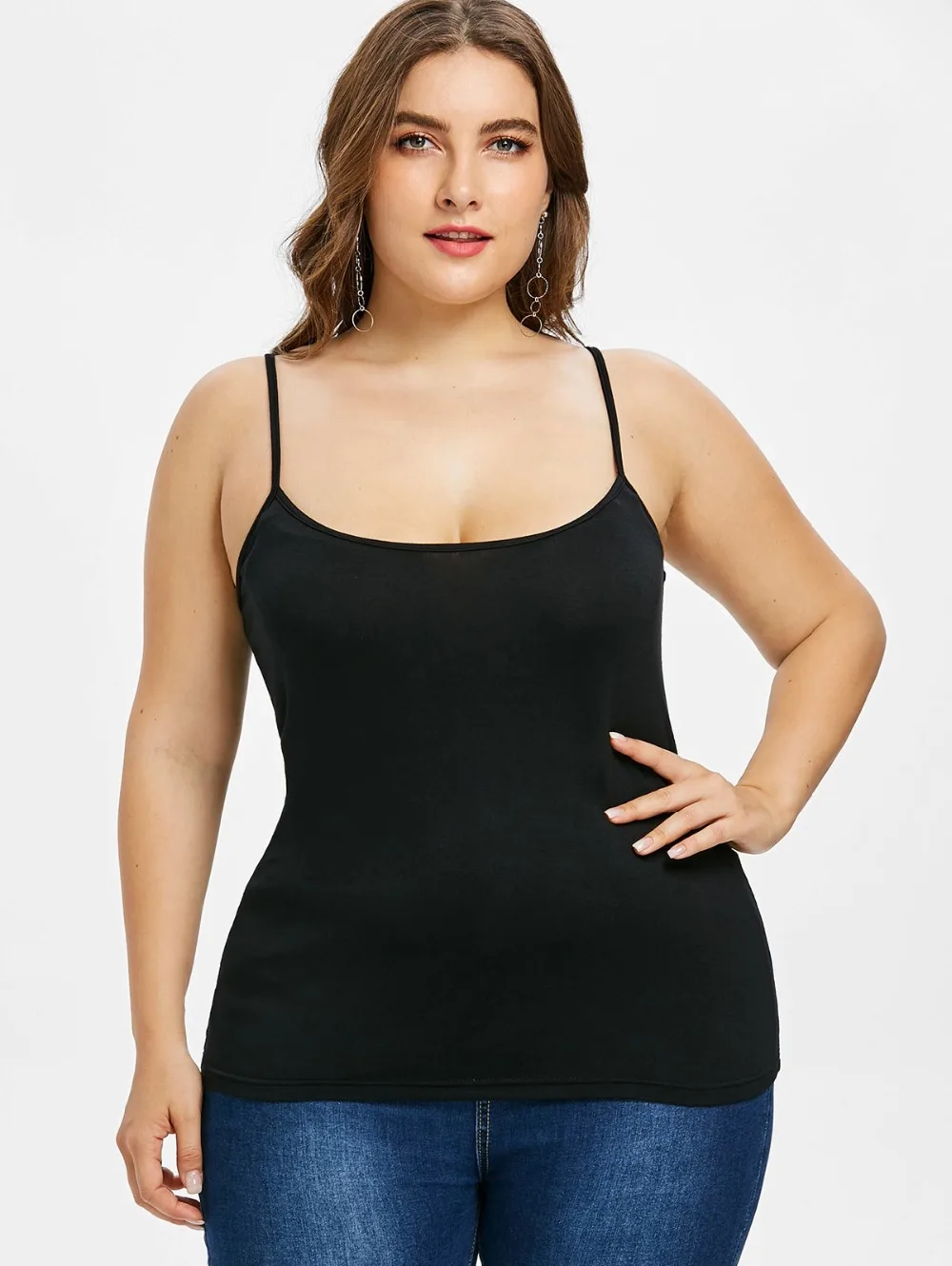5XL плюс Размер прозрачный топ в горошек Женская майка без рукавов Черная и