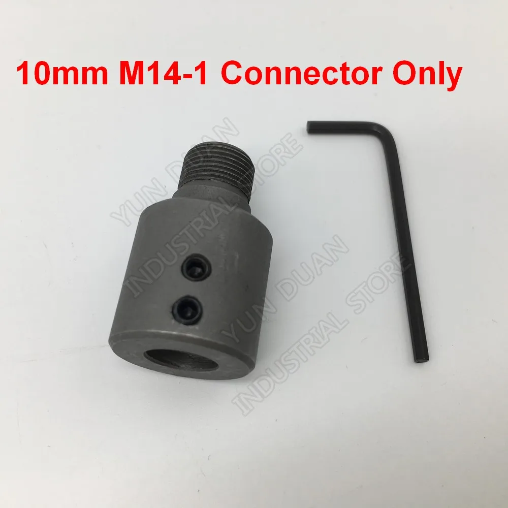 10mm M14-1 Connector Sanou токарный патрон K01-50 50 мм " 3 челюсти Ручной мини Самоцентрирующийся 6 мм 8 мм 10 мм 12 мм 14 мм внутренний диаметр соединительный стержень - Цвет: 10mm M14-1 Connector