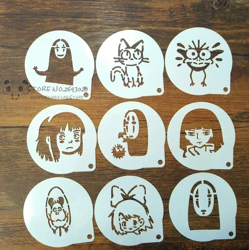 9 шт. трафареты для бариста из пены | Дом и сад