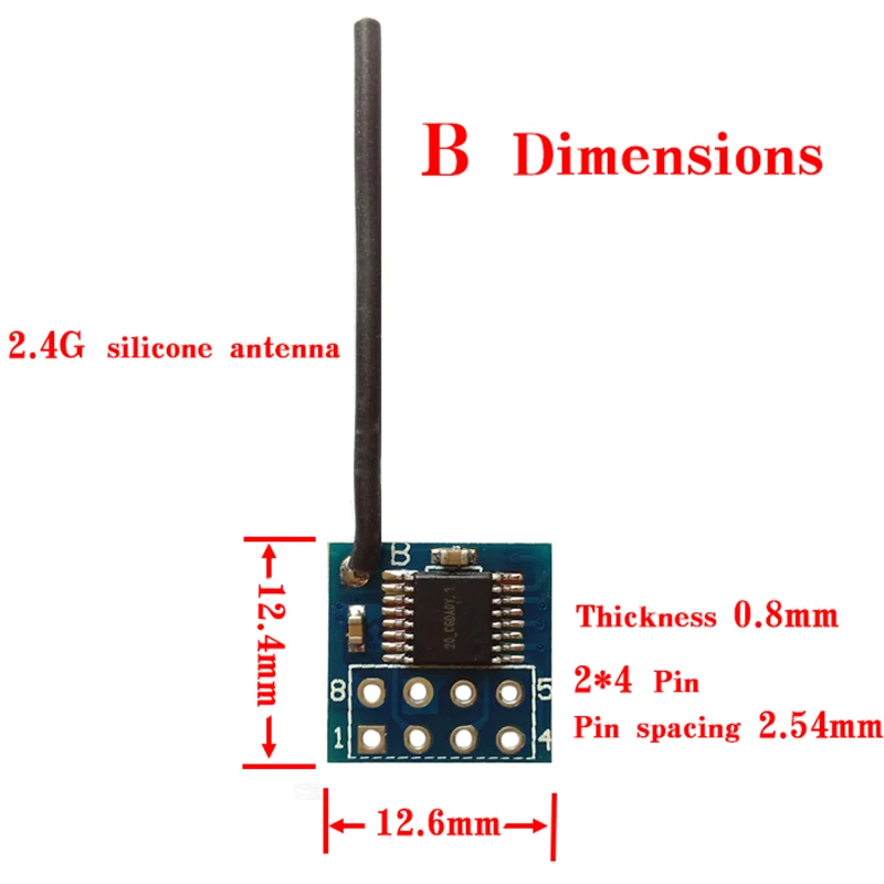 Модуль припоя для печатных плат 2 4G 3 В беспроводной приемопередатчик замена NRF24L01