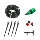 Набор для полива сада, 10 м, 20 м, шланг 47 мм, капельница с 8 отверстиями, тройник 4 мм, кронштейн для шланга, быстроразъемный соединитель 1 комплект