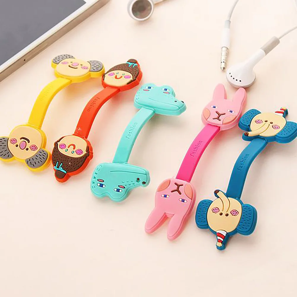 Держатель органайзер для наушников iPhone много стилей милые кабельные стяжки с
