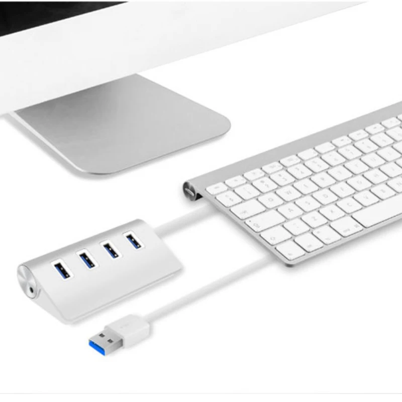 

SOVAWIN USB HUB 2.0 3.0 5Gbps 4 Ports Micro USB Splitter Adapter Card Reader Portable for MacBook for PC for Microsoft