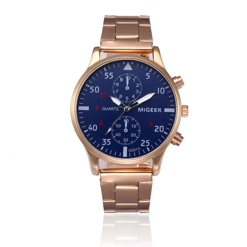 

2019 New Fashion Brand Man Watch business Crystal Stainless Steel Analog Quartz Wrist Watch relogio masculino