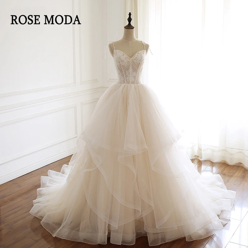 Розовое свадебное платье принцессы Moda с V образным вырезом 2020 тюлевые Свадебные