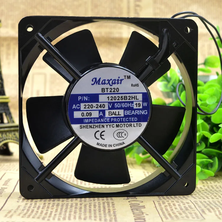 Осевой вентилятор охлаждения переменного тока для Maxair BT / 220 12025B2HL В 12025 12 см|ac cooling