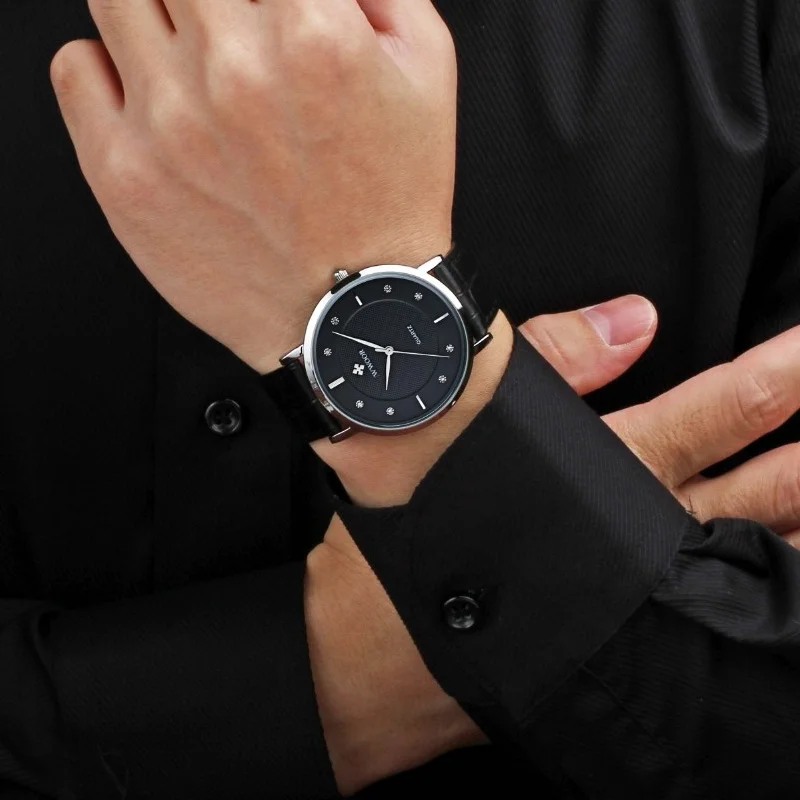 Супер тонкие кварцевые повседневные наручные часы японский бренд WWOOR аналоговые