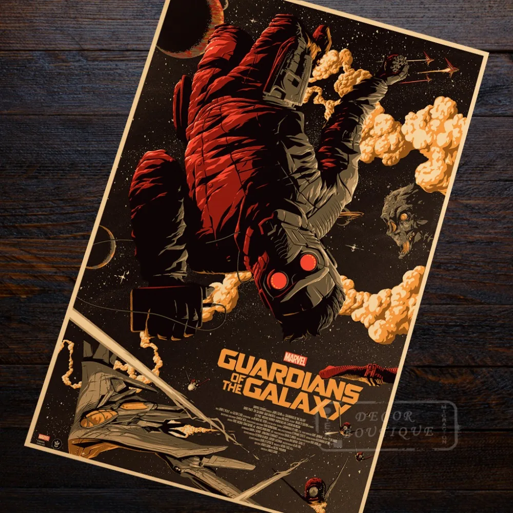 Sci-Fi Science Galaxy Guardians Ретро Винтаж крафт-плакат декоративный сделай сам настенный