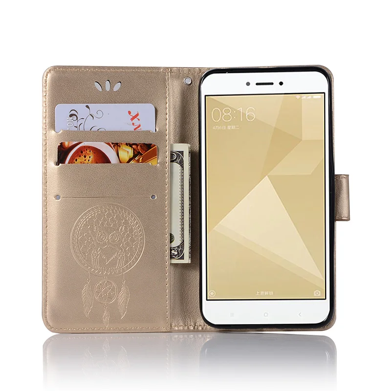 Роскошный чехол SEASHORE для Xiaomi Redmi 4X, Ретро Чехол, откидной кожаный чехол-кошелек для телефона, для Xiaomi Redmi 4X/Redmi4X, чехол s