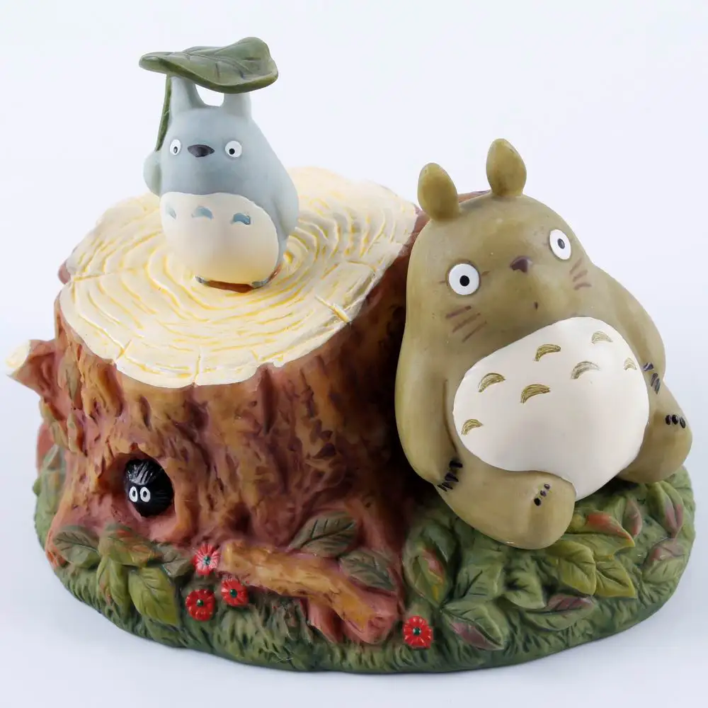 Hayao miyazaki серии с изображением героя мультфильма «Мой сосед Тоторо сидеть пень музыкальная шкатулка
