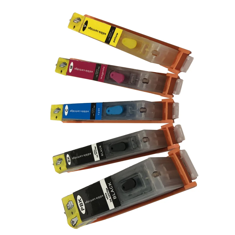 5 шт. картридж со съедобными чернилами Замена для Canon PGI 250 CLI 251 PIXMA iP7220 MG5420 MG5422 MG6320