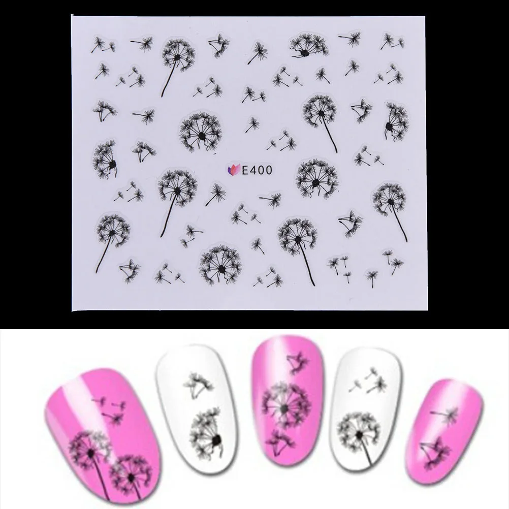 

Manicure Nail Decoration Flying Dandelion Nail Art Water Decals Transfer Sticker
