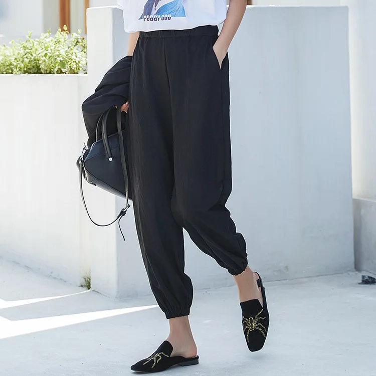 

2018 spring and summer women loose thin casual pants Harlan pants pants carrot pants