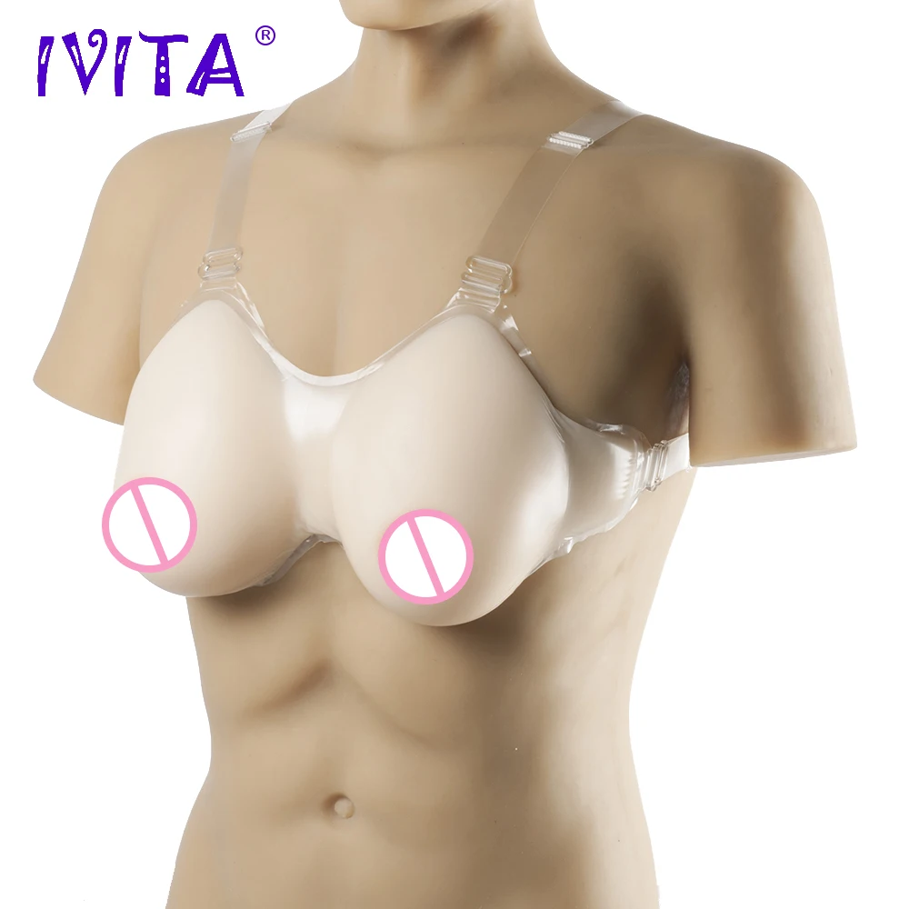 IVITA 1600 г белая искусственная поддельная грудь медицинская силиконовая для