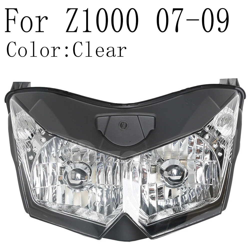For Z1000 07-09 Мотоцикл Передние фары фара в сборе для Kawasaki Z800 Z1000 2003 2004 2005 2006 2007 2008 2009 2010 2011 2012 2013 - Цвет: For Z1000 07-09