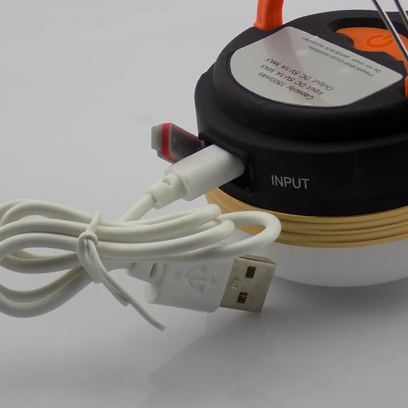 USB перезаряжаемый портативный светодиодный фонарь для кемпинга палатка