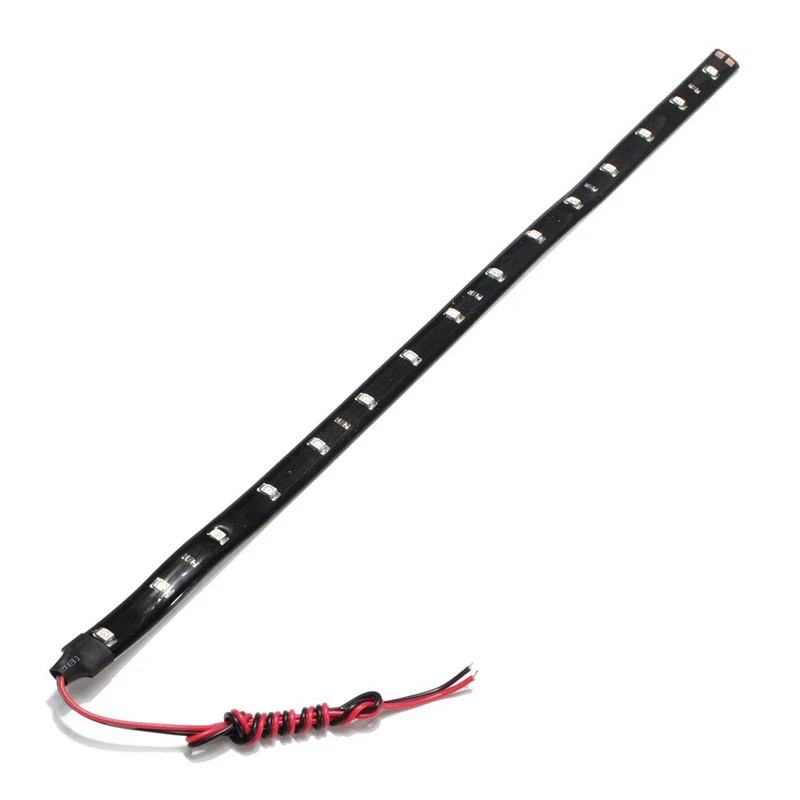 

2PCS 30CM Red LED SMD Lamp String Waterproof Flexible Soft Strip Car Light TD326