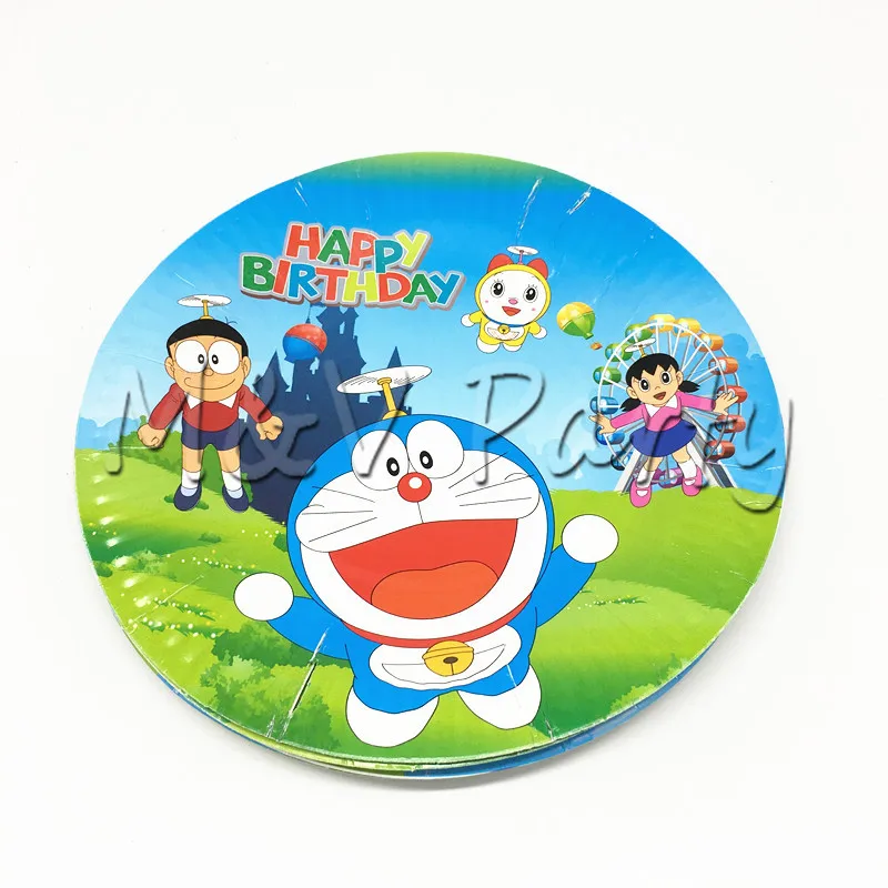 31 шт./лот Cartonn Doraemon тема партии одноразовые столовые приборы набор бумажных