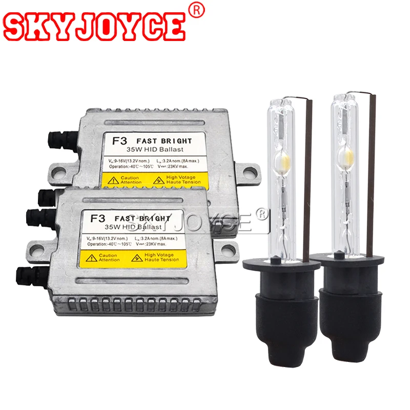 SKYJOYCE 35 Вт Быстрый яркий HID ксеноновый комплект DLT F3 балласт cnlight H1 H7 H11 ксеноновая