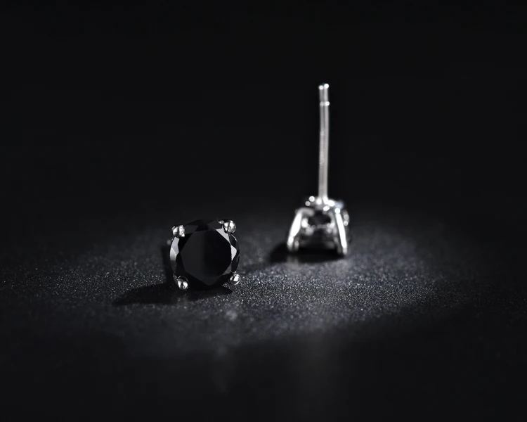 Серьги гвоздики из серебра 925 пробы с кристаллами 4 6 мм 2 шт.|stud earrings|stud earrings for womenear