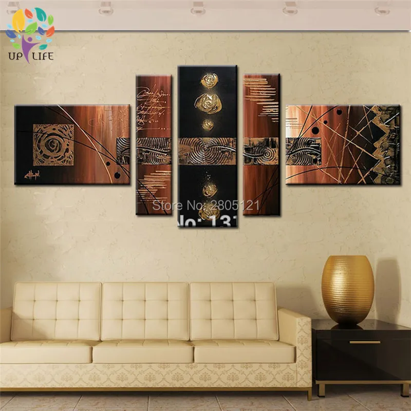 Ручная роспись современная абстрактная картина маслом на холсте черная