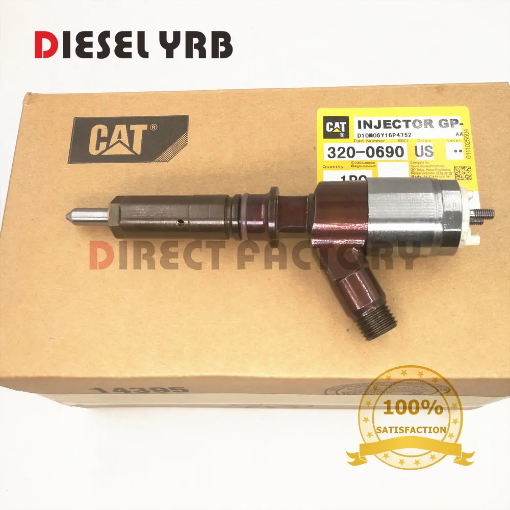 

6 Pieces GENUINE Original and new Common rail Injector 320-0690 For C6.6 Engine