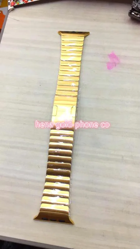 1 шт. Элитная Позолоченные с крышкой для apple watch 38mm 42 мм основа покрытие с Настоящее золото