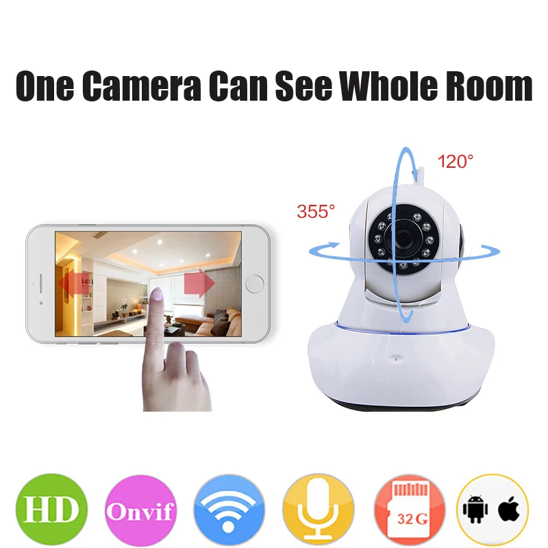 Х Хун ipc05 дома безопасности IP Камера Wi Fi беспроводного видеонаблюдения 720 P HD с