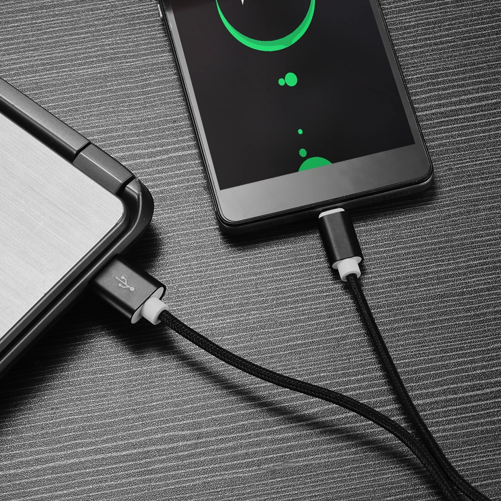 Micro USB зарядное устройство с кабелем для samsung Xiaomi huawei 0 5 м/1 м/2 м зарядный кабель