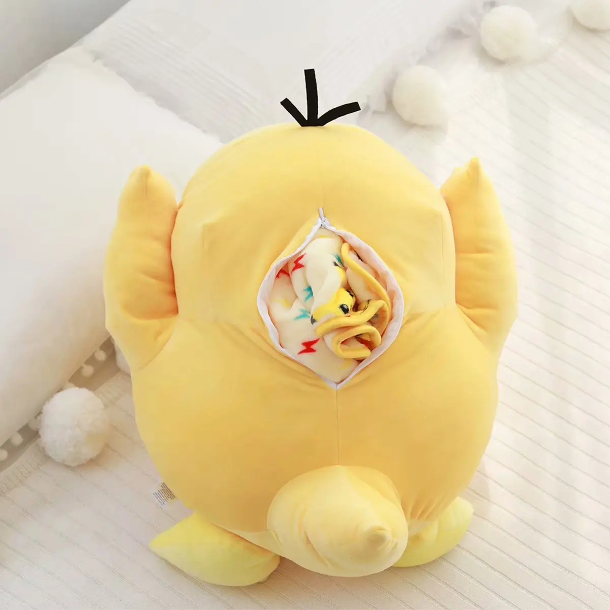 Супер мягкие игрушки Psyduck плюшевые аниме желтая утка кукла Пикачу друг милая с