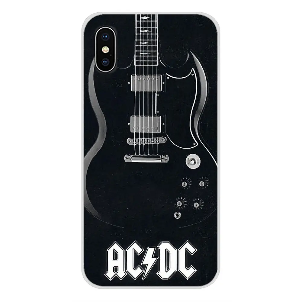 Для Apple iPhone X XR XS MAX 4 4S 5 5S 5C SE 6 6S 7 8 Plus ipod touch ac dc плакат ACDC тяжелый металлический чехол