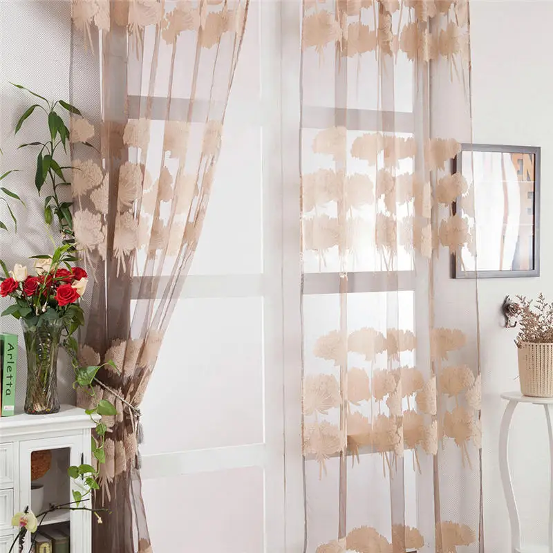 1 шт. тюлевые шторы на окна для гостиной занавески шарф прозрачная панель
