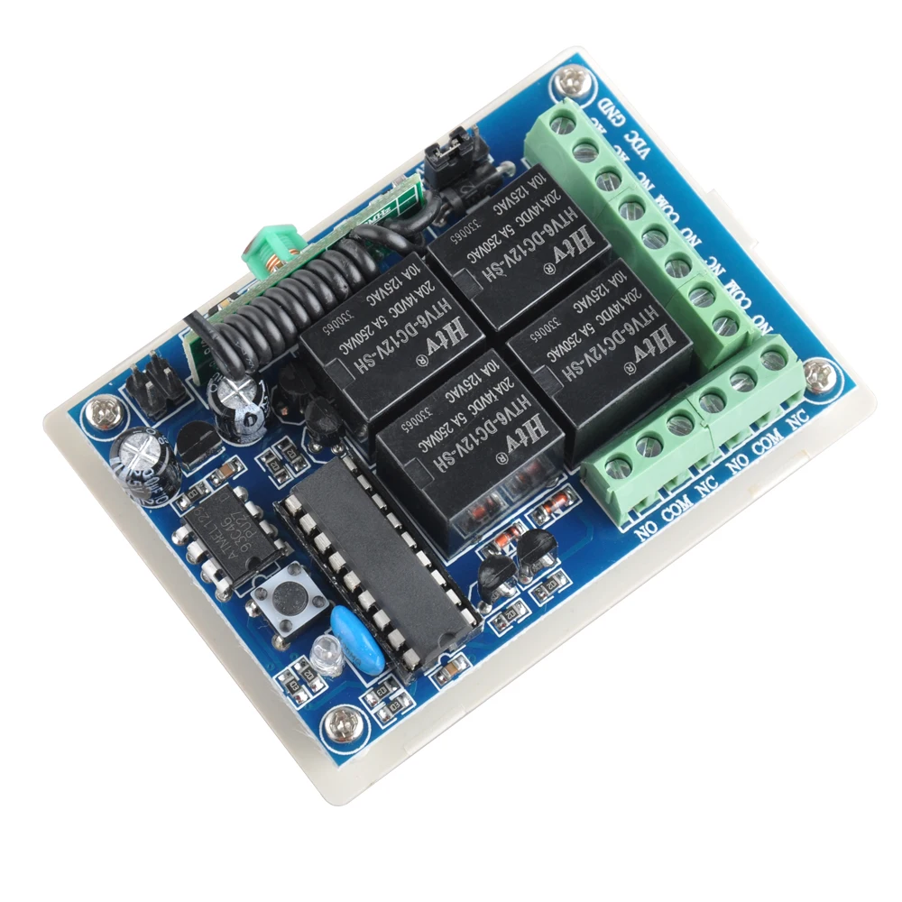 DC 12V 24V 4 канальный беспроводной пульт дистанционного управления выключатель