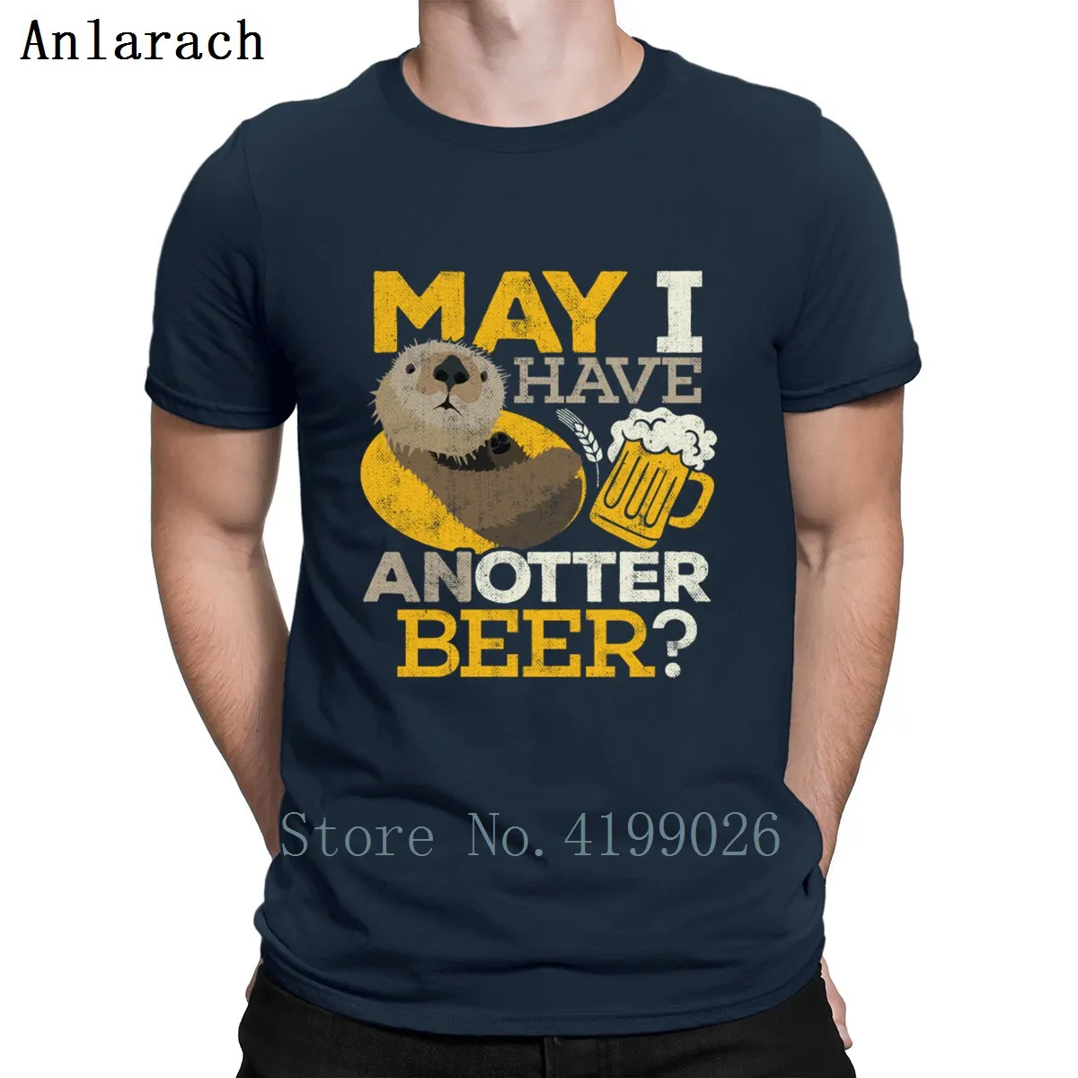 Оттеры, возможно, у меня есть Anotter Beer oters, Подарочная футболка, стандартная графическая S-XXXXXL, дизайнерская Хлопковая весенняя рубашка для отдыха