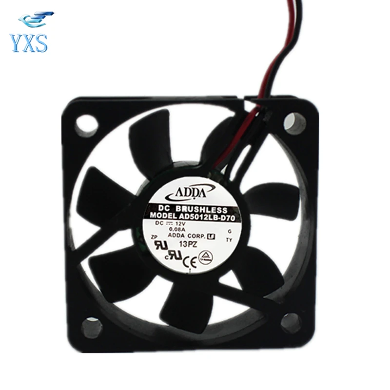 AD5012LB D70 DC 12V 0 84 W 5015 5CM 50*50*15mm 0.08A 3600RPM шарикоподшипник Инвертор Вентилятор
