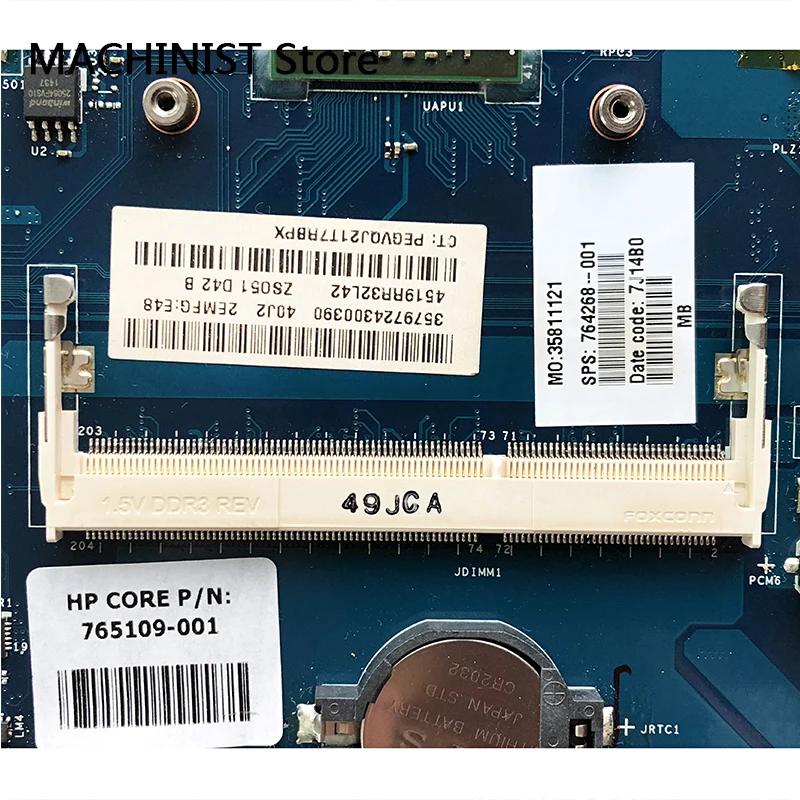 LA A996P для HP pavilion 15 G G019WM H Материнская плата ноутбука A4 6210 765109 001 764268 001|Материнские