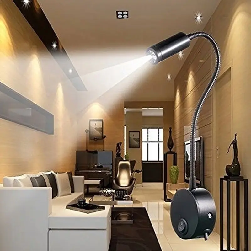 Гибкий шланг настенная лампа украшение современная прикроватная для чтения |