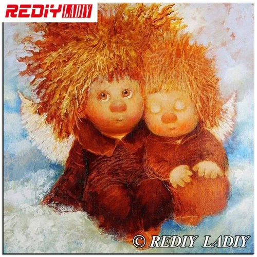 Rediy ladiy Diy Алмазная картина ангел для девочек кристальная вышивка крестиком Алмазная вышивка квадратная дрель Полный домашний декор мозаика - Цвет: RF78989