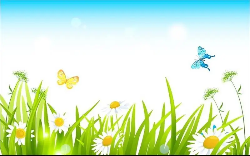 3d wallpaper custom kids room mural non-woven wall sticker butterfly grass painting photo murals for walls | Обустройство дома