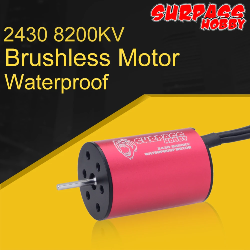 SURPASS HOBBY 2430 8200KV 6300KV 2S бесщеточный двигатель водонепроницаемый без датчика для