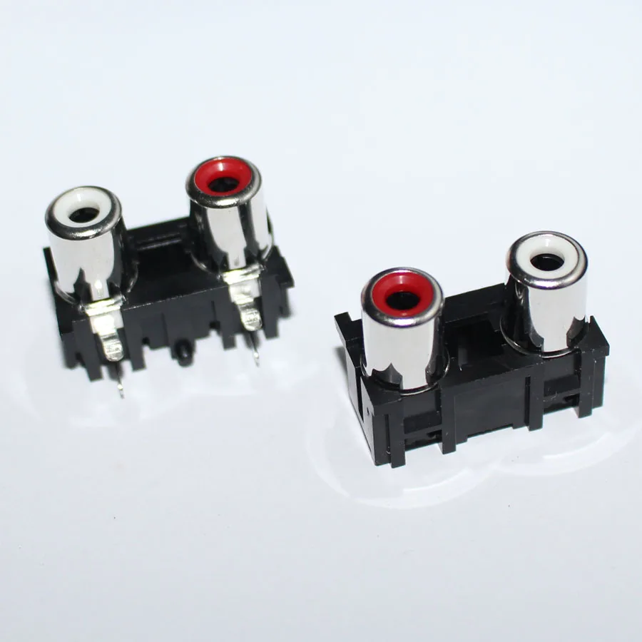 50 шт. Новый 2 pin RCA разъем Аудио Видео AV концентрический разъем|connector 2|connector socketconnector