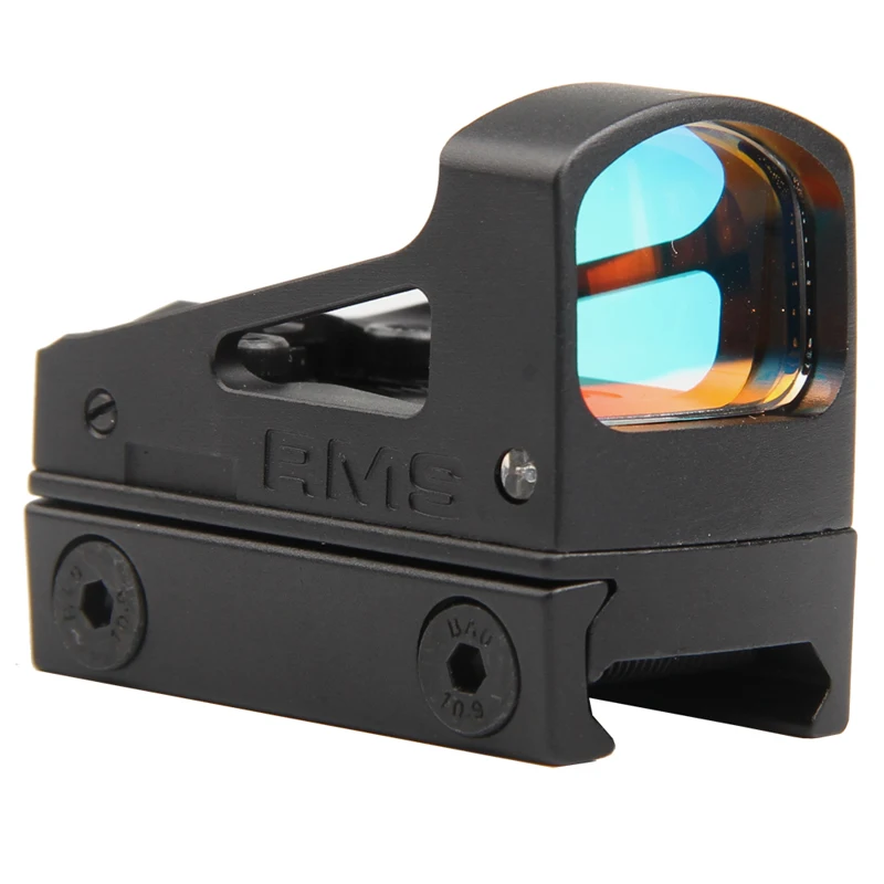 Тактический RMS Reflex Mini Red Dot прицел с вентилируемым креплением и прокладками для страйкбола пистолет Glock RL5-0035