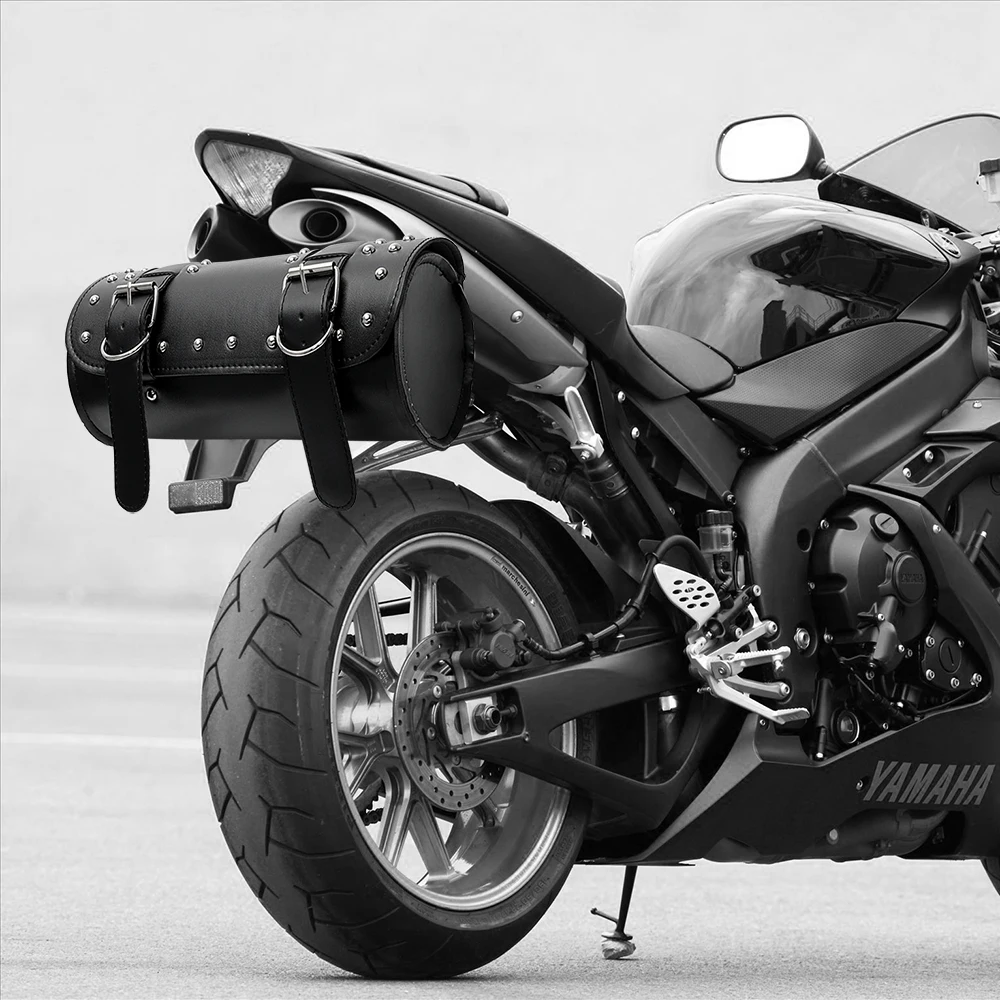 

LEEPEE Moto Backpack PU Leather Tank Bag Motorcycle Luggage Saddle bag Storage Pouch Motorcycle Bag