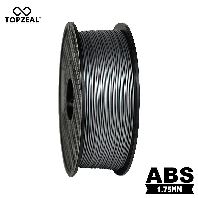 

TOPZEAL ABS серебро 3D принтер нить 1,75 мм 1кг катушка 3D пластиковые печатные материалы нити