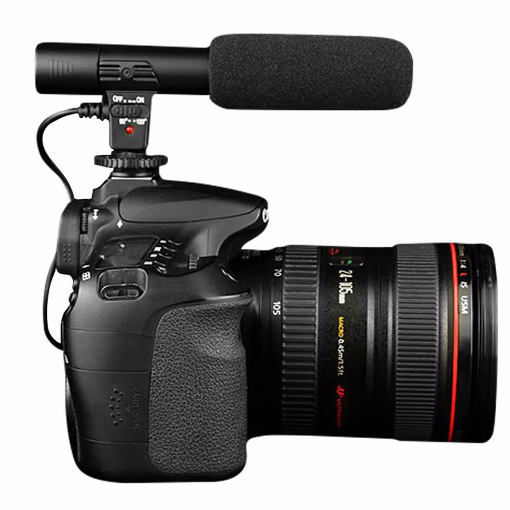Лидер продаж Studio Digital Video Stereo запись мм 3 5 микрофоны для камера Canon Nikon|Микрофоны| |