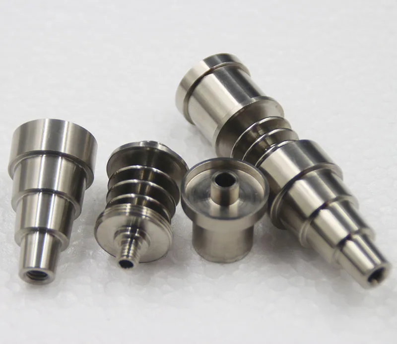 

10/14/18mm Gr2 Heater Coil Nail Titanium Nail with Rainbow Color Carb Cap Dabber Slicon Jar Hookahs Smoking Water Pipe