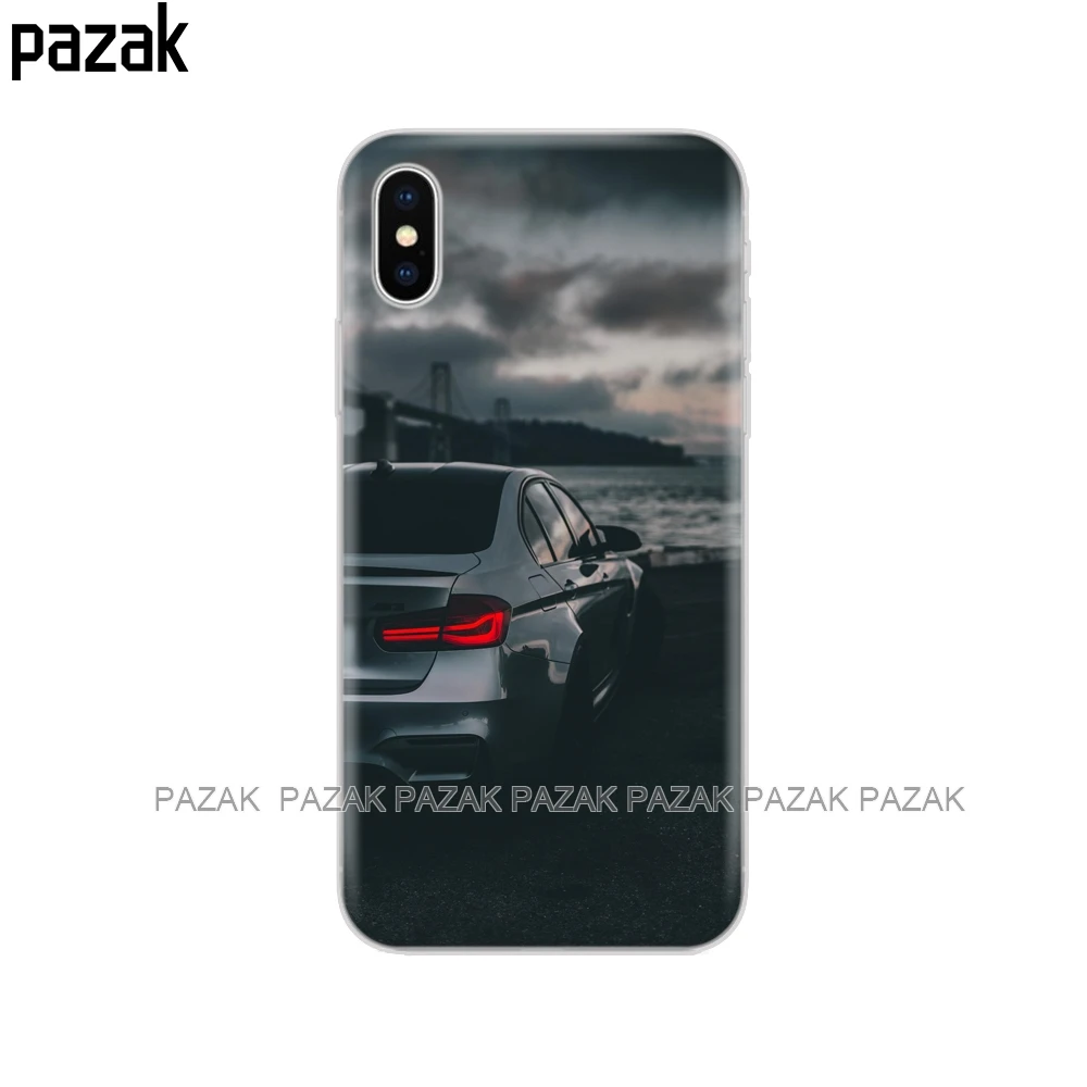 Силиконовый чехол для Iphone xs max 6 X XS XR 8 7 6s 5 5S SE Plus 10 чехол для телефона etui Бампер Мягкий ТПУ чехол крутой спортивный Автомобильный дизайн - Цвет: 61496