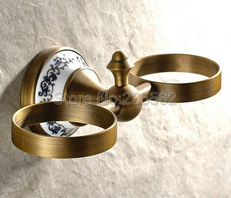 Античная матовая латунная фарфоровая основа аксессуары для ванной комнаты