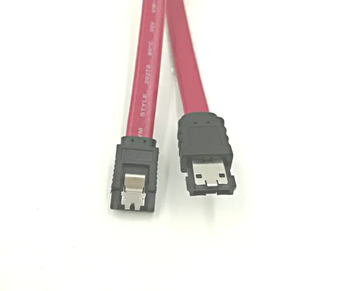 Высокоскоростной кабель SATA-eSATA 10 шт./лот 50 см/100 см 3 Гбит/с экранированный